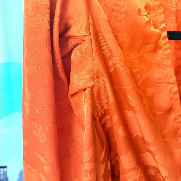 Women's Orange Wrap Top - Picture 7 of 8